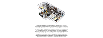 Highline at Cherry Creek Spring Creek 3D Floor Plan