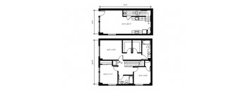 Stack House Apartments in Seattle, Washington 3x2.5 Townhome Floor Plan