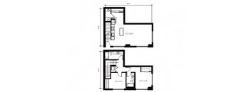 Stack House Apartments in Seattle, Washington 2x2.5 Townhome Floor Plan