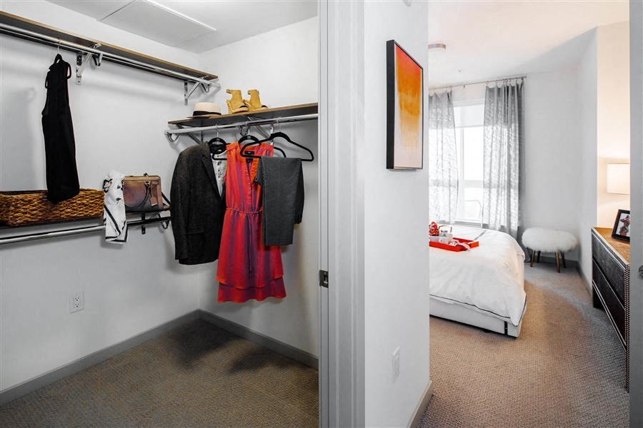 G12 Apartments Staged Bedroom Closet