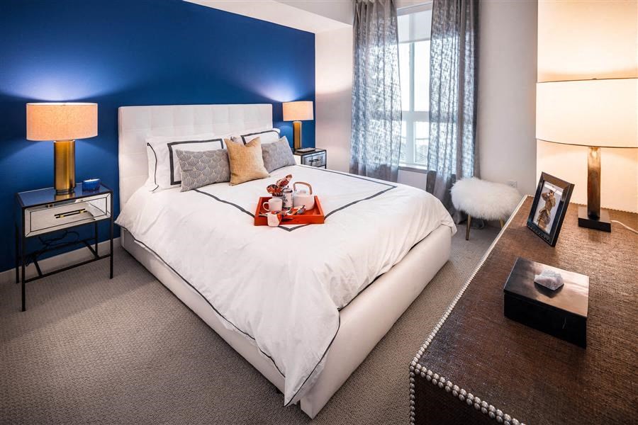 G12 Apartments Staged Bedroom