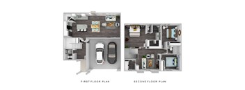Starling Place 3 Bedroom 2 Bathroom with Loft Floor Plan