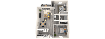 Sono Tempe Apartment Homes 3D Floor Plan The Sterling