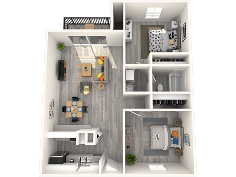 Sono Tempe Apartment Homes 3D Floor Plan The Sterling