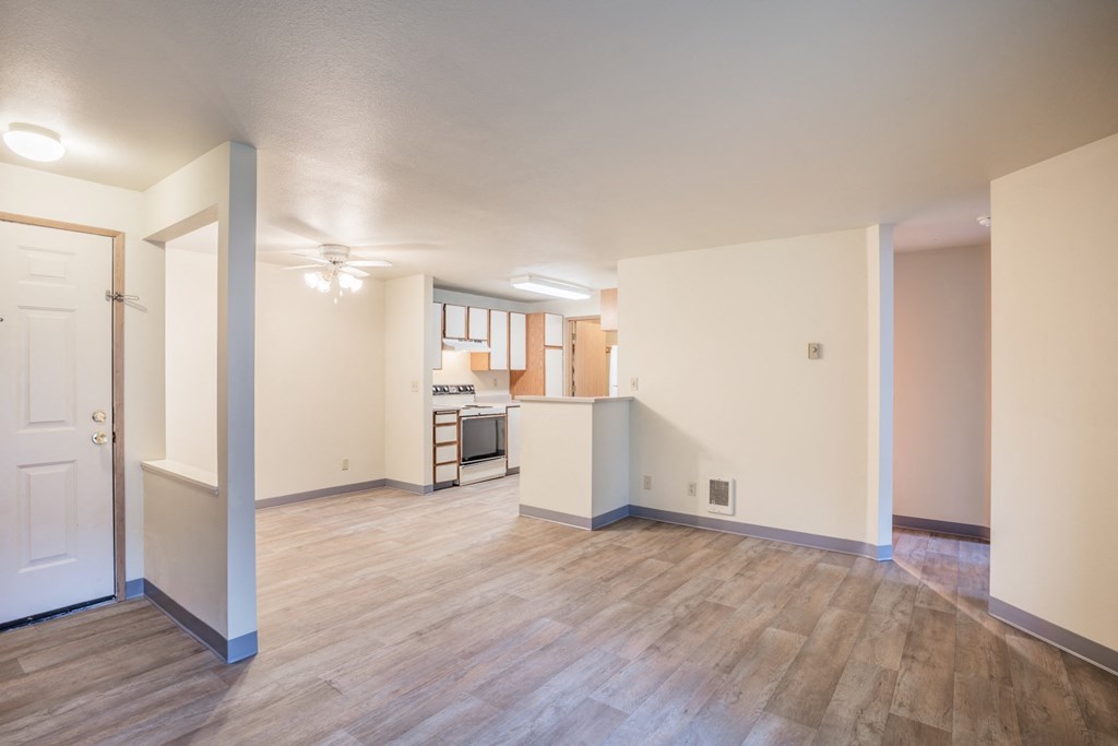 Stonesthrow Apartments Living Room and Kitchen