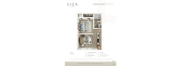 Liza Apartment 3D floor plan - studio 422 sqft