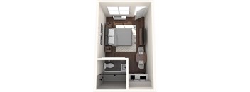 The Alegre Studio A Floor Plan
