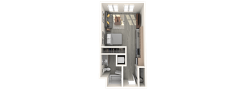 Tilian Studio A  3D Floor Plan