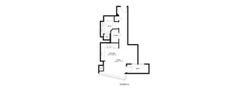 A black and white image of a floor plan for a Studio A1.