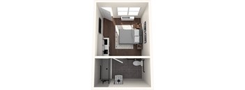 The Alegre Studio C Floor Plan