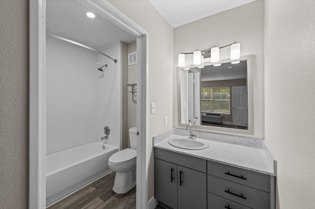 Studio Domain Apartments in Austin, Texas Bathroom
