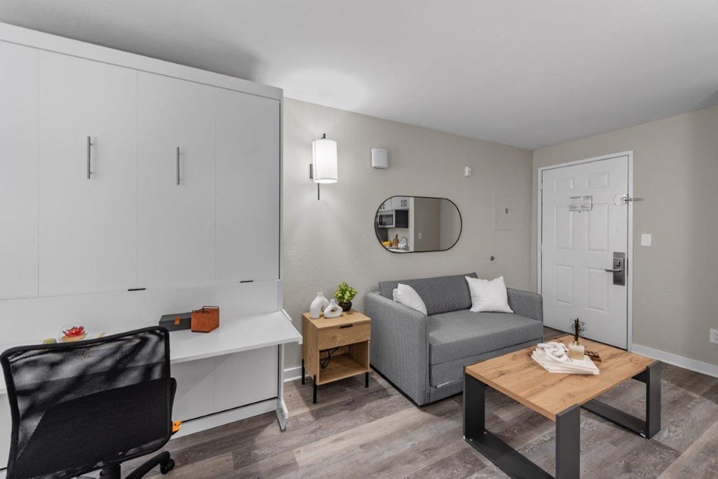 Studio Domain Apartments in Austin, Texas Model Living Room