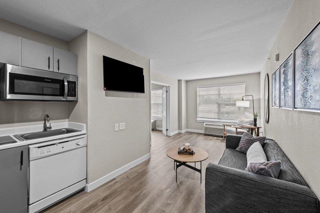 Studio Domain Apartments in Austin, Texas Model Living Room