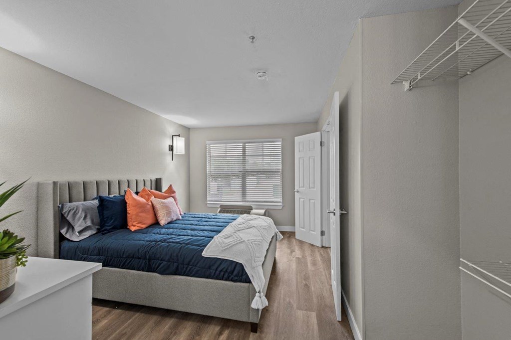 Studio Domain Apartments in Austin, Texas Model Bedroom