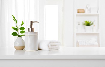 Bathroom with Soap and Hand Towel on Counter Bathroom with Soap and Hand Towel on Counter - Photo Gallery 4