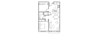 Sweetbriar Apartments in Seattle, Washington A7 Floor Plan