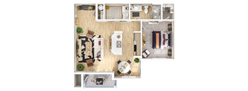 The Goat A2 3D Floor Plan