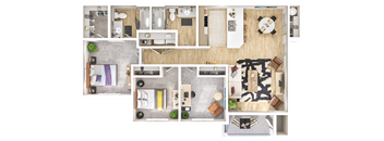 The Goat D1 3D Floor Plan