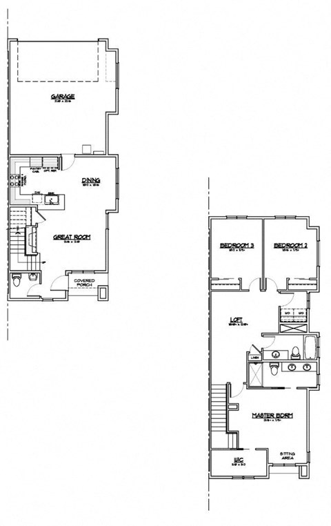 Outpost 44 Jacobson Three Bedroom Two Bathroom Floor Plan