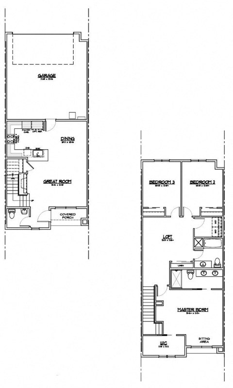 Outpost 44 Puckett Three Bedroom Two Bathroom Floor Plan