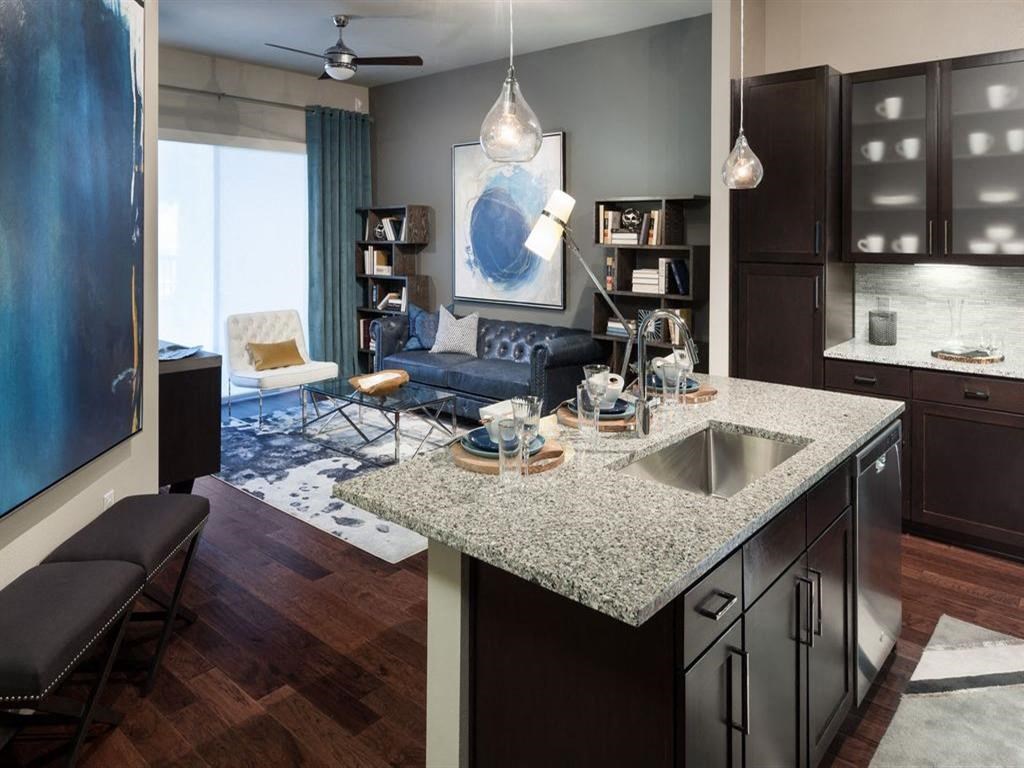 Lyra on McKinney Model Kitchen with Island