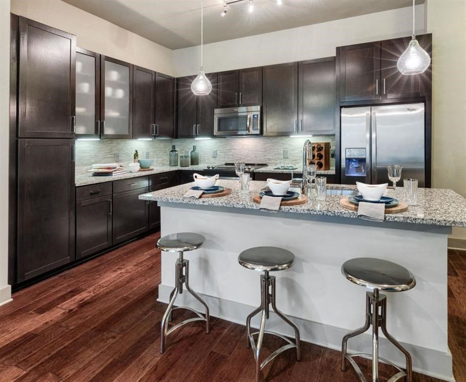 Lyra on McKinney Model Kitchen with Island