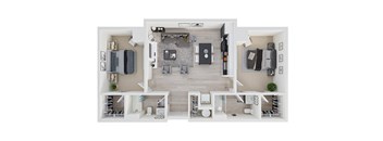 The Annex Bozeman 2x2 Floor Plan