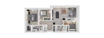 The Annex Bozeman 3x2 Floor Plan