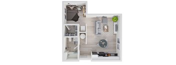 The Annex Bozeman Studio B Floorplan