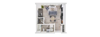 The Annex Bozeman Studio A Floorplan