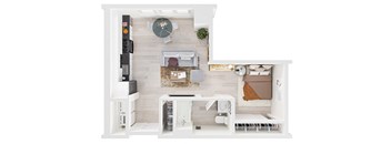 The Annex Bozeman Studio C Floor Plan