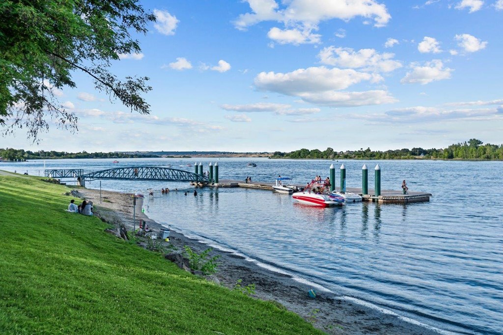 Small Boat Dock and River