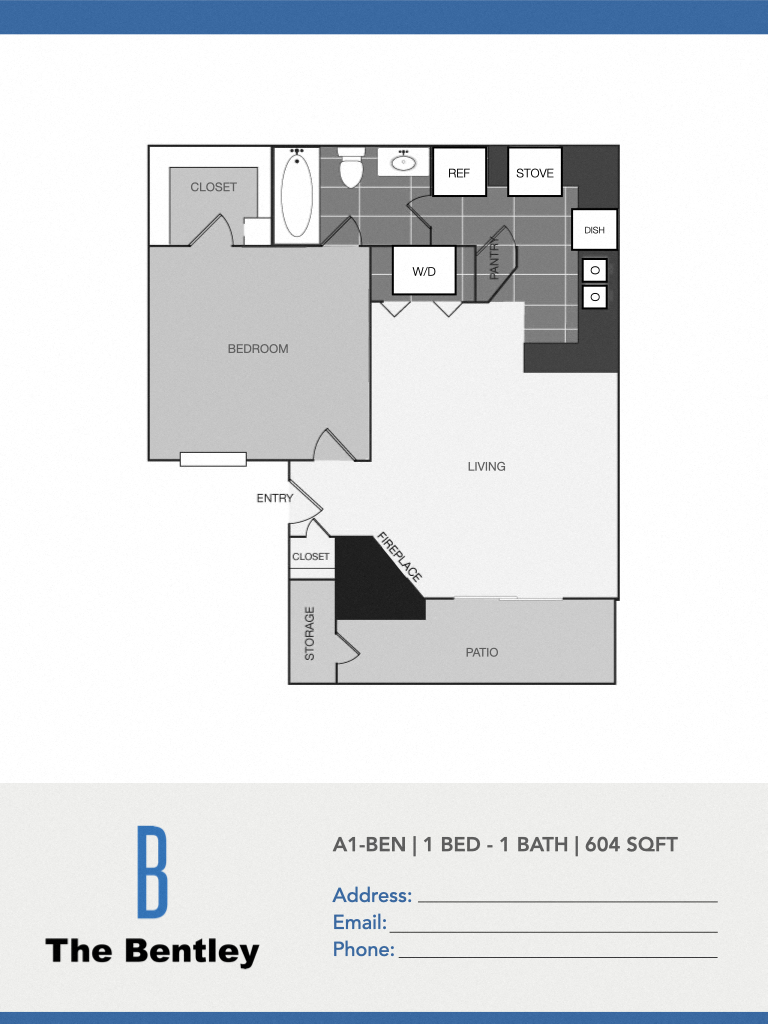 The Bentley A1 Floor Plan