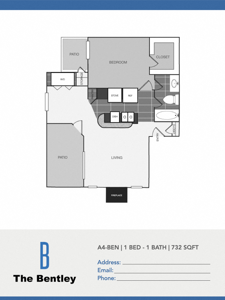 The Bentley A4 Floor Plan