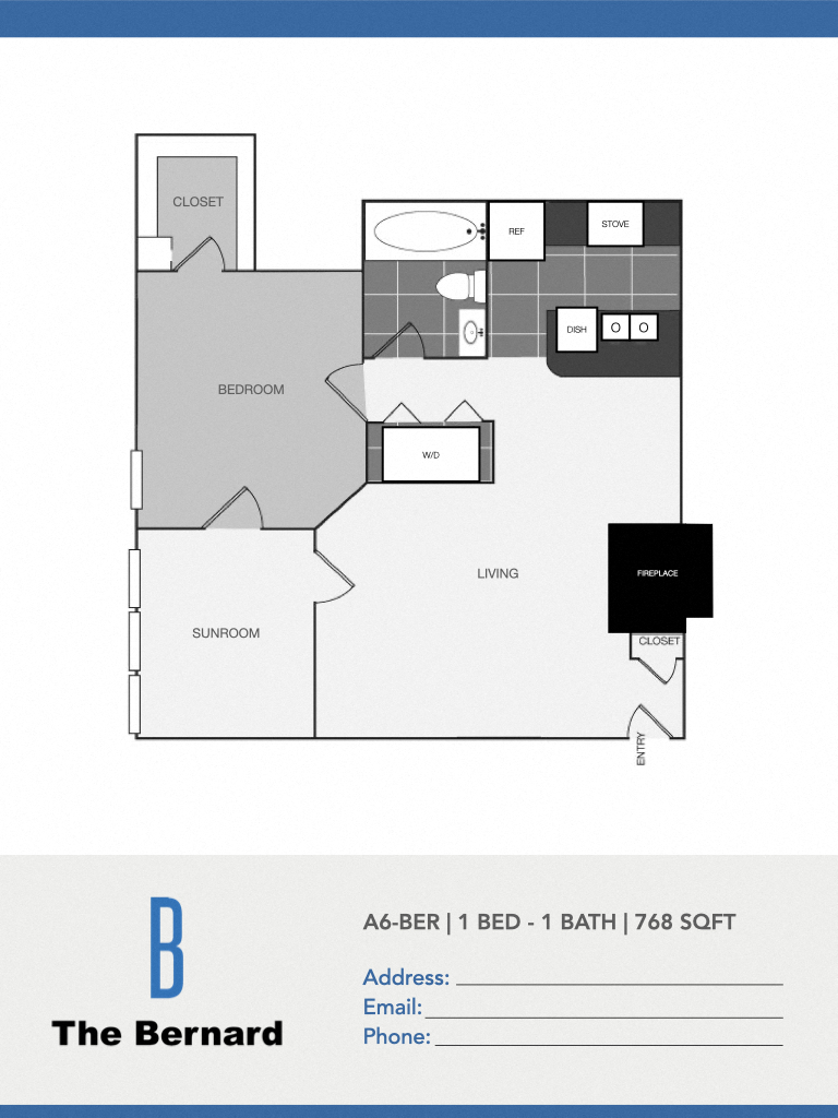 The Bernard A6 Floor Plan