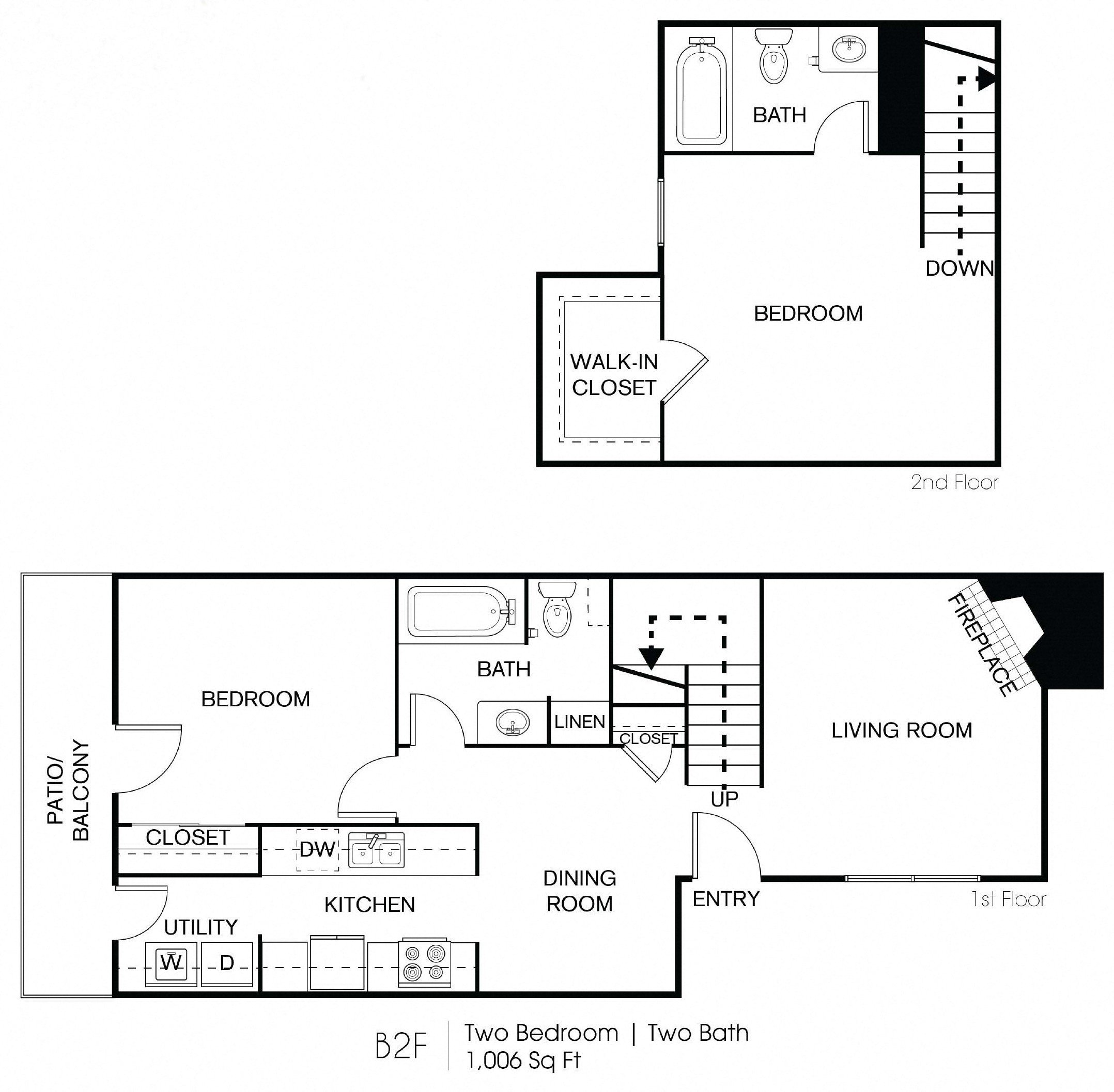 The Camilla B2 Townhome Floor Plan