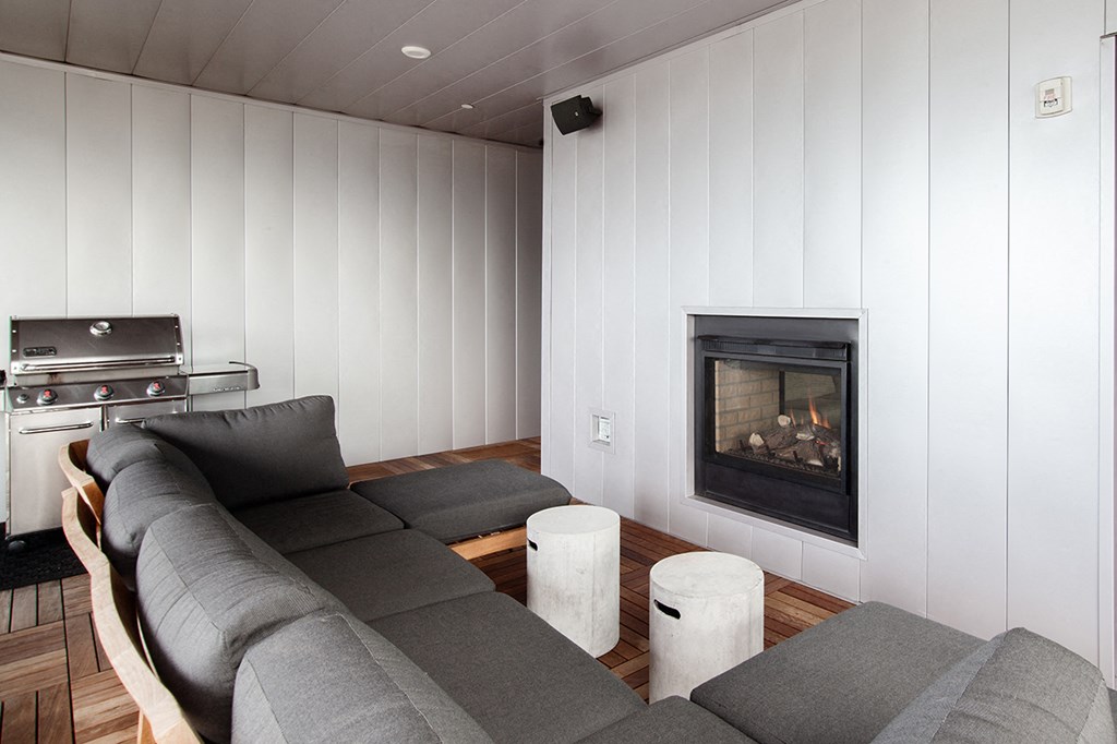 The Century Clubhouse Fireplace