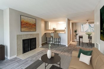 The Crest at Pleasant Hill Model Living Room - Photo Gallery 3