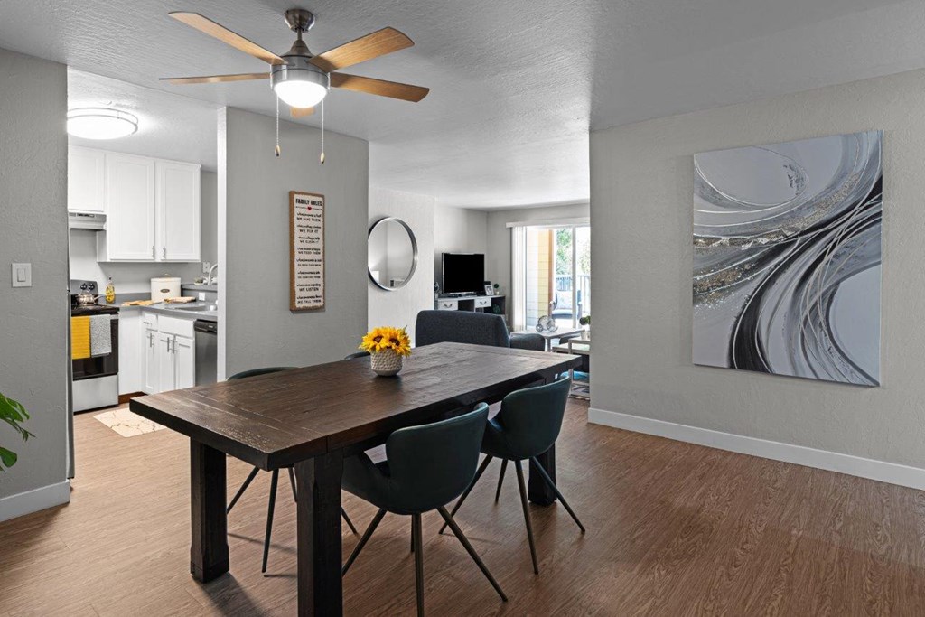 The Crest Pleasant Hill Apartments in California Model Dining Room