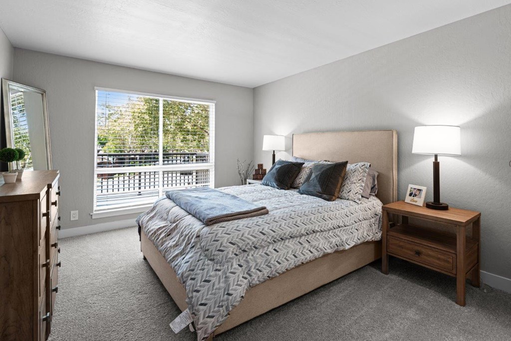 The Crest Pleasant Hill Apartments in California Model Bedroom