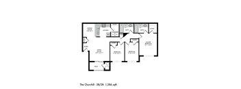 The Crossings at Chapel Hill Churchill Floor Plan