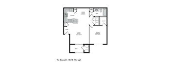 The Crossings at Chapel Hill Emerald Floor Plan