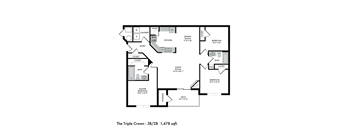 The Crossings at Chapel Hill Triple Crown Floor Plan