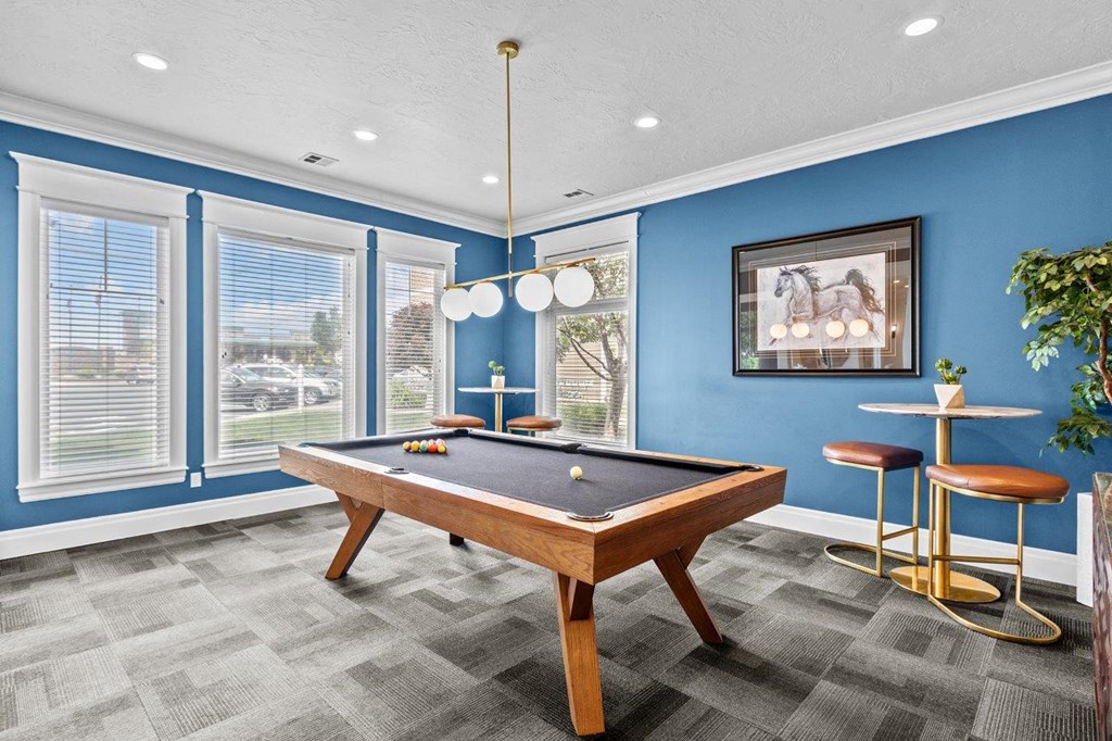 The Crossings at Chapel Hill Apartments in Pasco, Washington Clubhouse with Pool Table
