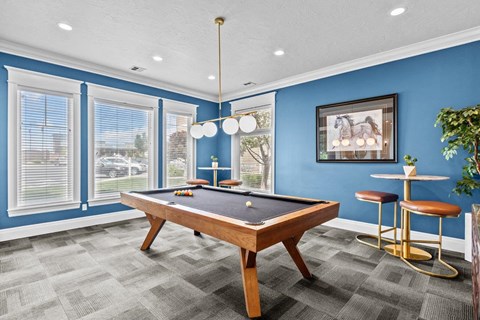 Clubhouse with Pool Table at The Crossings at Chapel Hill, Pasco, WA, 99301