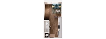 The Crown of Queen City Apartments in Charlotte, North Carolina A10 First Floor Floor Plan