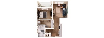 The Crown of Queen City Apartments in Charlotte, North Carolina A9B Floor Plan