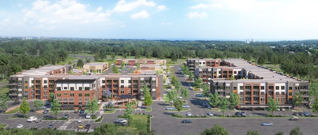 Exterior Rendering of The Depot Apartments in Celina, Texas