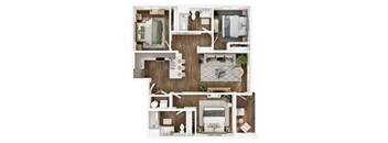 The Elowen in Lacey, WA Three Bedroom Floor Plan