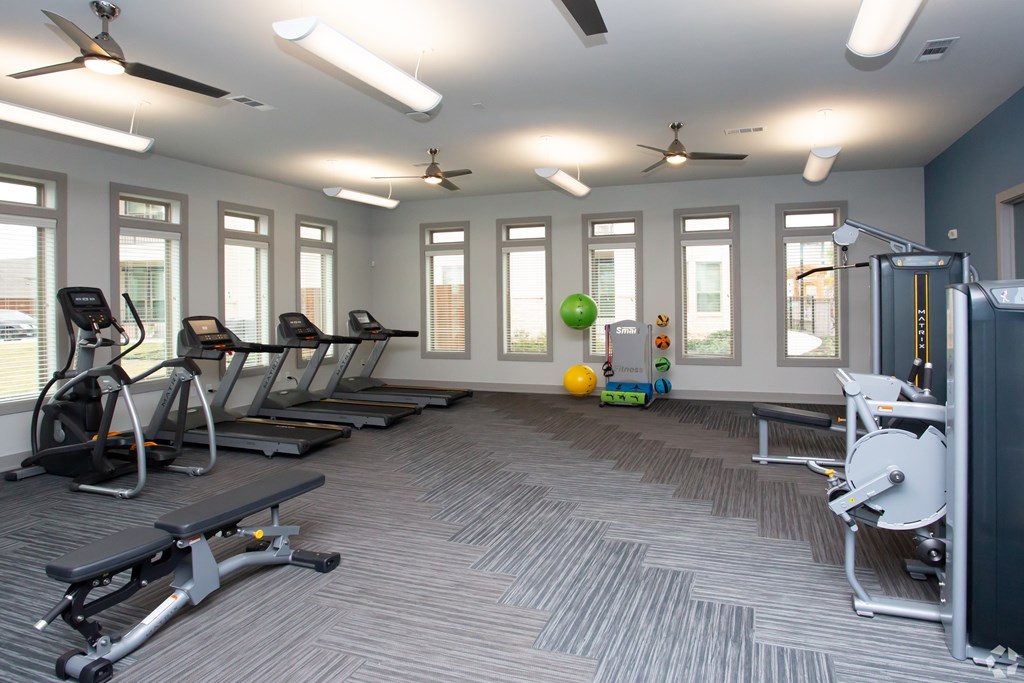 The Flats at Shadowglen Apartments in Manor, TX Fitness Center